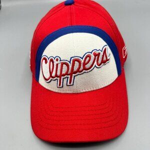 Vintage Los Angeles LA Clippers Hat Child Boys Reebok NBA Stretch Fitted Cap New